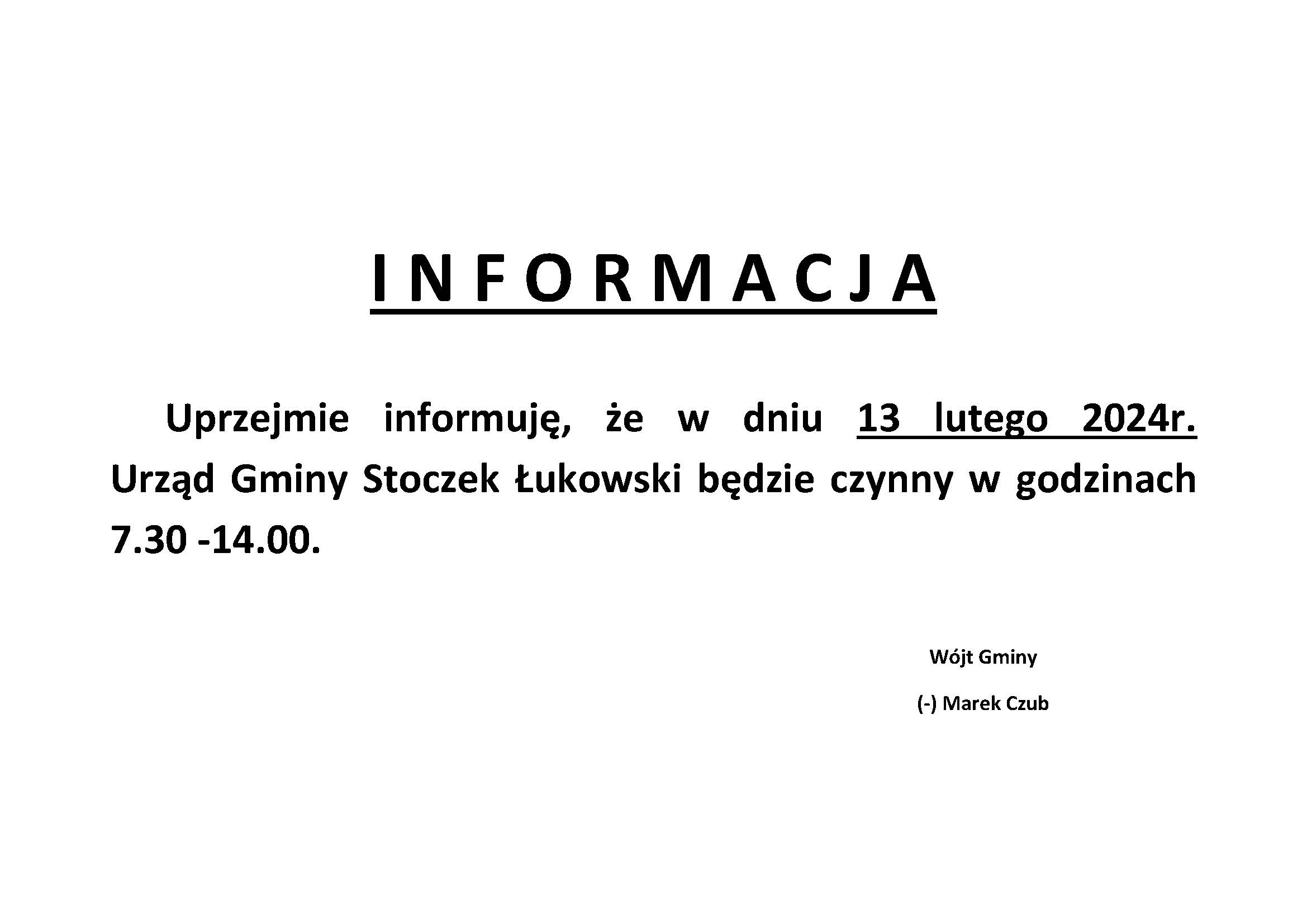 informacja