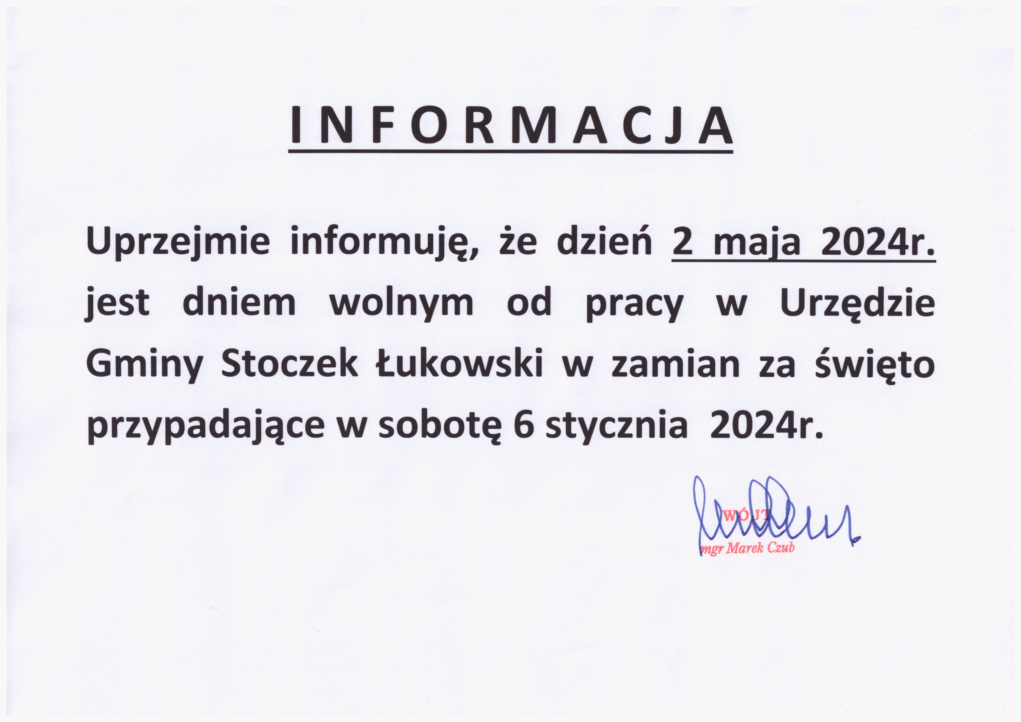 ogłoszenie